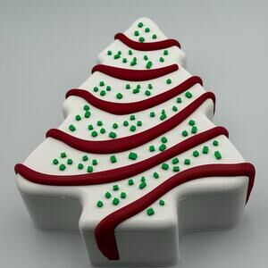 Little Debbie Christmas Tree plastic gift and storage box